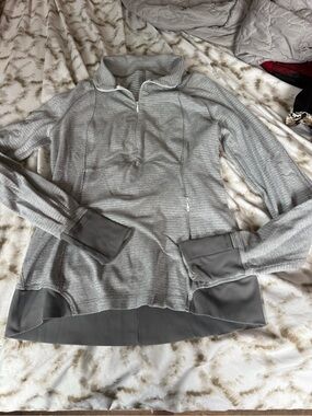 lululemon athletica Heather Gray Quarter-Zip Pullover